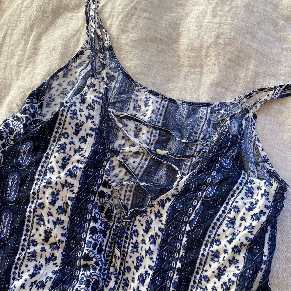 Hollister lace up summer dress